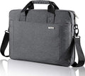 Voova Laptop Bag Case 17 17.3 Inch Computer Sleeve Messenger Bag with Shoulder Strap Expandable Waterproof Large Capacity Business Briefcase for Work Travel Fit 17-18” Laptop, Men Women, Gray