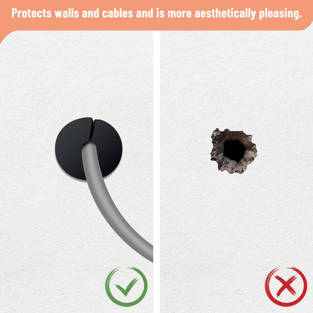 Cable Grommet Routing Kit for Starlink for 3/4 inch Wall Hole, Starlink Accessories, Silicone Cable Wall Pass, Starlink Anti-Slip Wall Grommets for Cables (3/4 inch) 2 Pcs