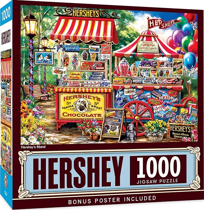 MasterPieces 1000 Piece Jigsaw Puzzle for Adults, Family, Or Youth - Hershey's Stand - 19.25"x26.75"