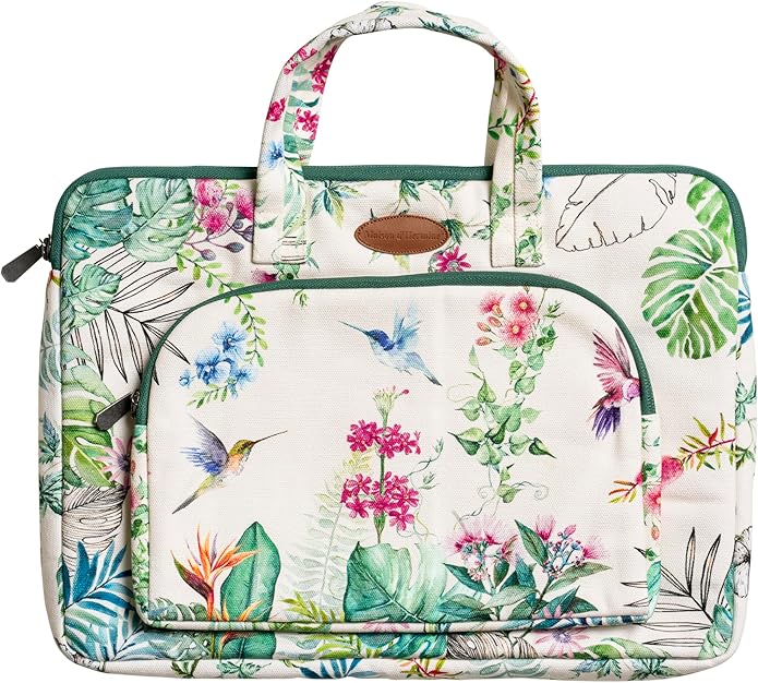 Maison d'Hermine Laptop bag with front pocket Stain and water repellent Cotton canvas