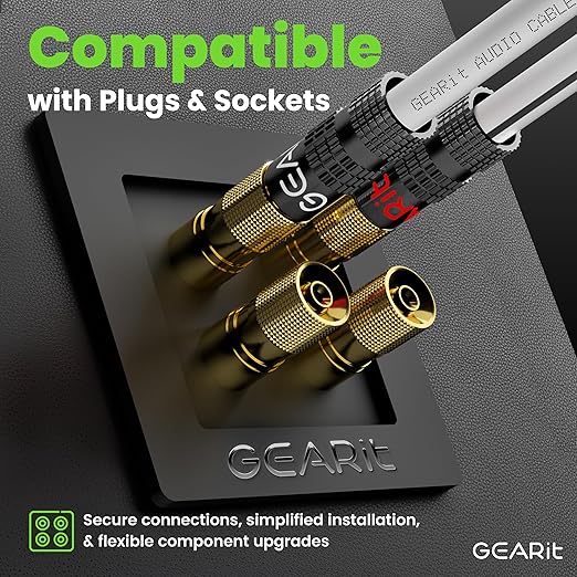 14AWG Speaker Wire, GearIT Pro Series 14 AWG Gauge Speaker Wire Cable (100 Feet / 30.48 Meters) Great Use for Home Theater Speakers and Car Speakers White