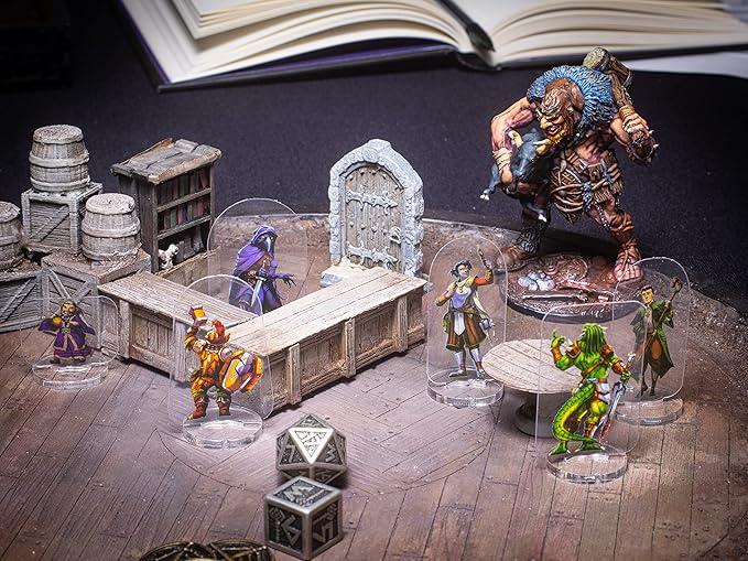 Arcknight Flat Plastic Miniatures: Underground Horde; 31 Unique Subterranean-Themed Minis for DND 5e and Pathfinder; Affordable, Skinny Figurines for Dungeons and Dragons and Other Tabletop RPG Games