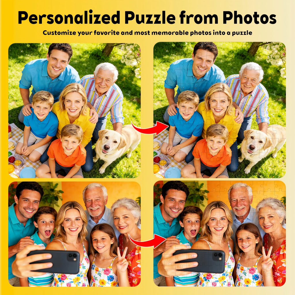 Custom Photos Puzzle, Personalized Jigsaw Puzzle for Adults 1000Pcs