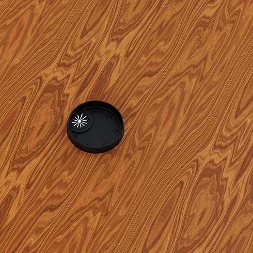 2 Pack Desk Grommet 2 Inch 50mm, Zinc Alloy Computer Desk Wire Hole Cover, Office Desktop Cord Cable Hole Metal Ring, Black
