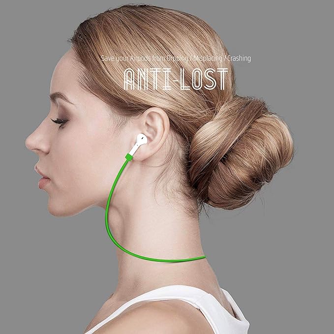 Ultra Strong Magnetic Airpod Pro Strap Anti-Lost Cord Sports Lanyard Compatible with Airpods 3rd 2nd Generation Pro 3 2 1 (Green)