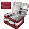 CILLA Electronic Organizer Travel Case, Travel Cord Organizer Case Portable Waterproof Cable Organizer Bag for Charger, Cord, USB, Power Bank, Earphone