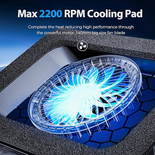 AICHESON Gaming Laptop Cooling Pad with Powerful Cooler Fans