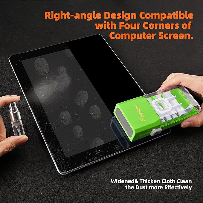 Laptop Screen Keyboard Cleaner Kit, All in 1 Electronics Cleaning Tool for MacBook iPad iPhone Pro Cell Phone, Brush Tool for Tablet, Computer, PC Monitor,TV Camera Lens with Patent, Green