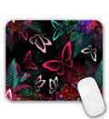 Mouse Pad, Gaming Mouse Pad, Non-Slip Rubber Base Mouse Mat with Designs for Laptop, Computer & Office, 9.5 x 7.9 x 0.12 inches (Pink Butterflies)