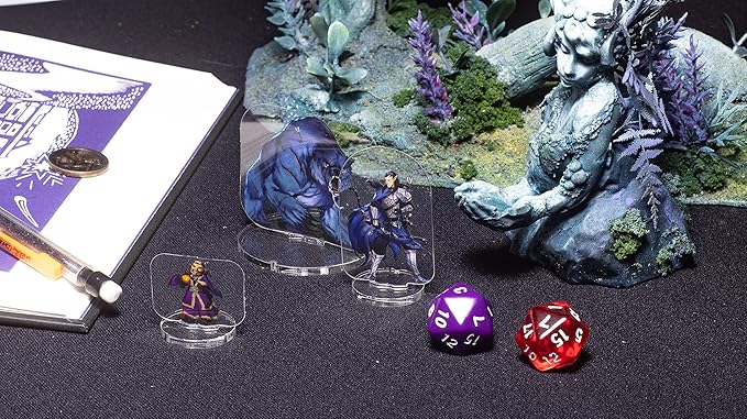 Arcknight Flat Plastic Miniatures: Demon Blood; 62 Unique Infernal-Themed Minis for DND 5e and Pathfinder; Affordable, Skinny Figurines for Dungeons and Dragons and Other Tabletop RPG Games
