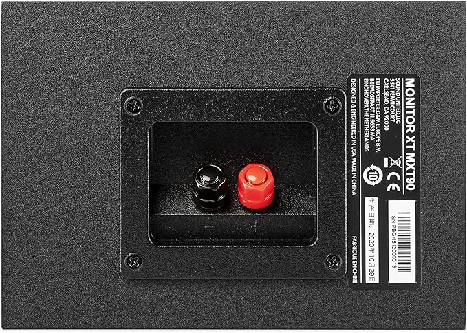 Polk Monitor XT90 Hi-Res Height Speaker Pair for 3D Sound Effect - Dolby Atmos-Certified, DTS:X and DTS Virtual:X Compatible 4" Dynamically Balanced Woofer, Midnight Black