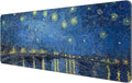 Dynippy Large Mouse Pad with Stitched Edges- Starry Night Over the Rhone